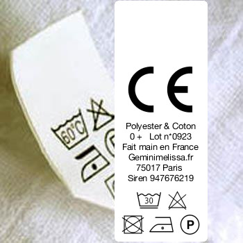 Fabric Content Label