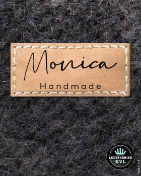 24 Custom Leather Labels with Logo | Personalised Leather Tags for Clothing | Leather Labels | Leather Tags