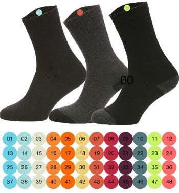 48 Clothing labels with sequential numbers | Iron-on Labels for Socks