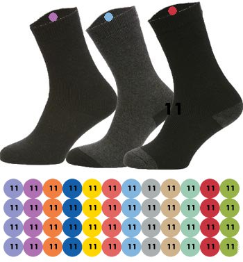 48 Clothing labels with sequential numbers | Iron-on Labels for Socks