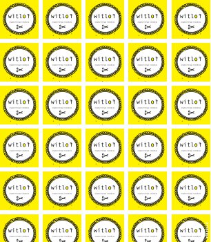 48 Self Adhesive Logo Labels | Logo Stickers