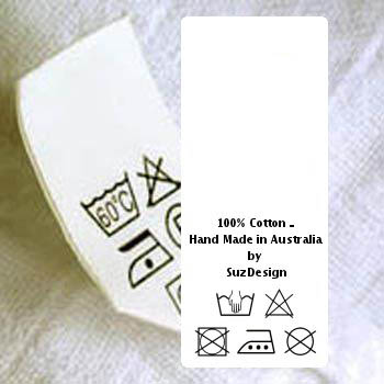 Sew In Labels Washing Instructions