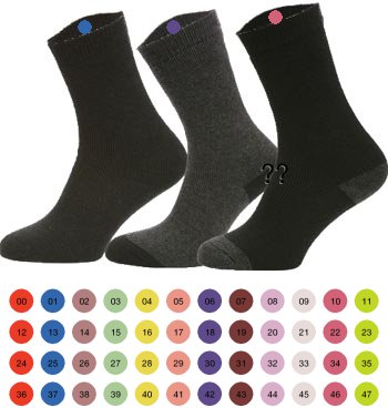 48 Labels met nummers | Labels voor sokken | Labels met initialen